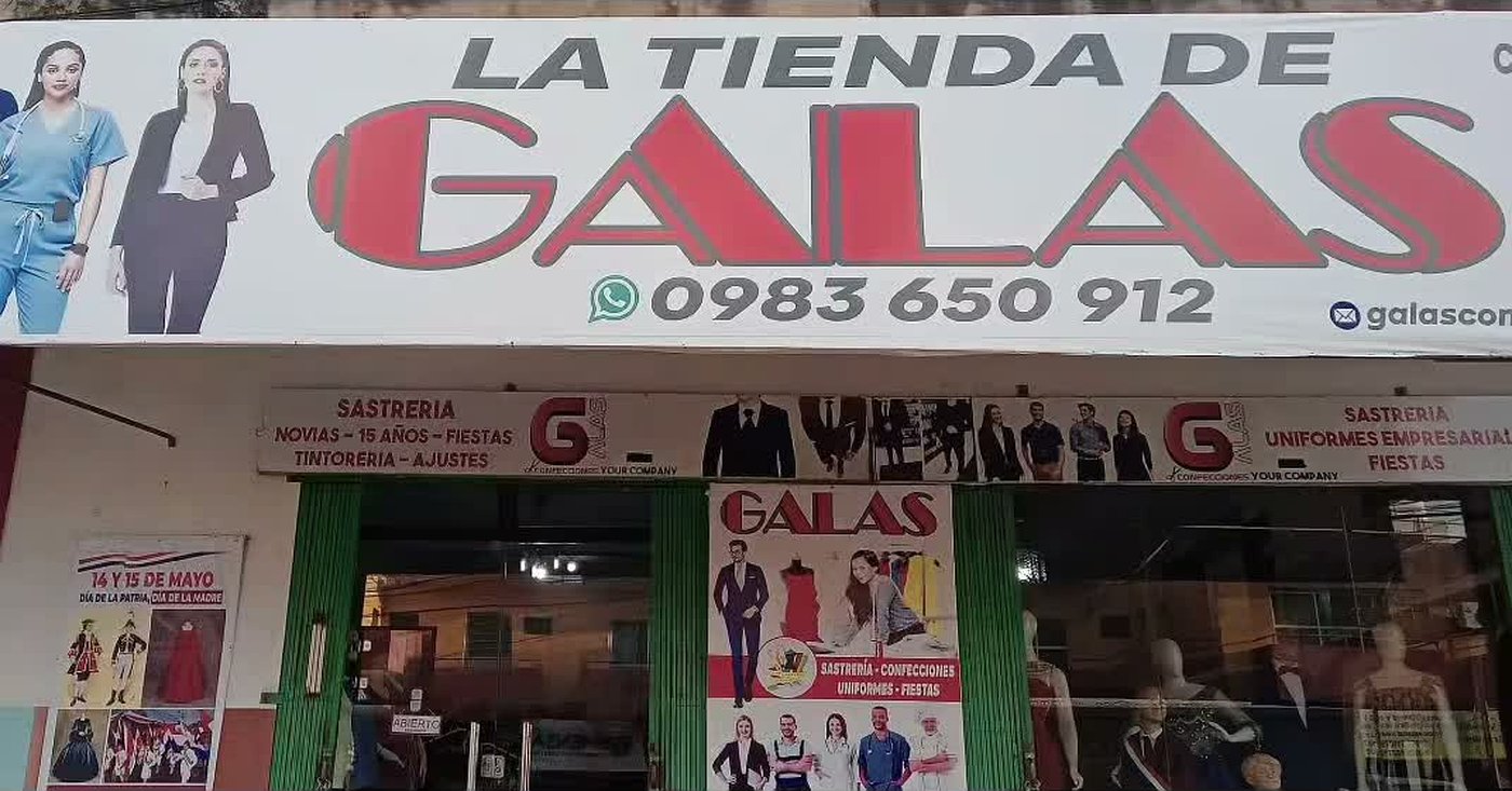 Frente de La Tienda de GALAS en Ciudad del Este
