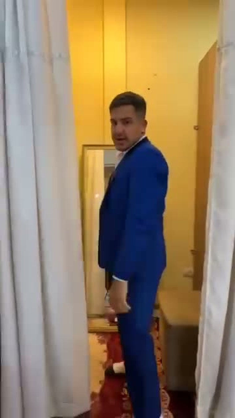 Traje azul